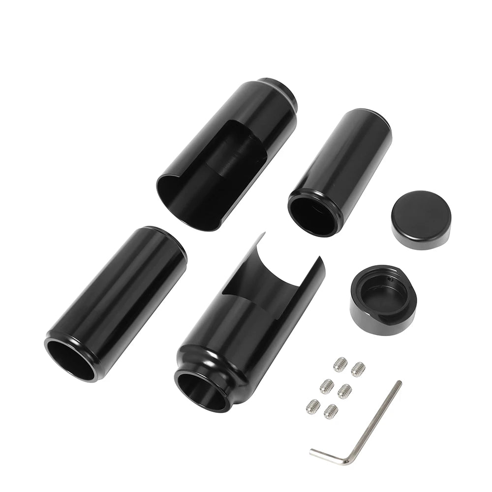 Black/ Chrome Motorcycle Front Upper Lower Fork Cover Tube Cap Set Aluminum For Harley Softail FXBR/S Breakout 107 114 2018-2022