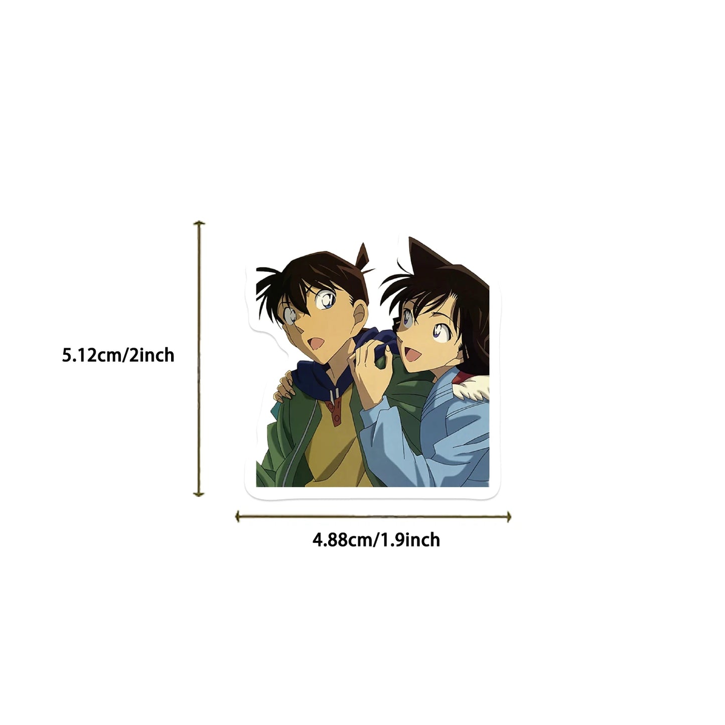 50PCS Cartoon Anime Conan Sticker DIY Diary Laptop Luggage Skateboard Graffiti Decal Fun Classic Toy