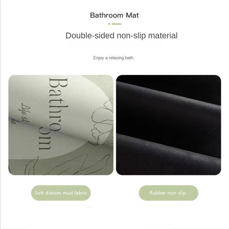 Simple bathroom anti-slip mat thin toilet absorbent foot mat porch entrance mat entrance mat