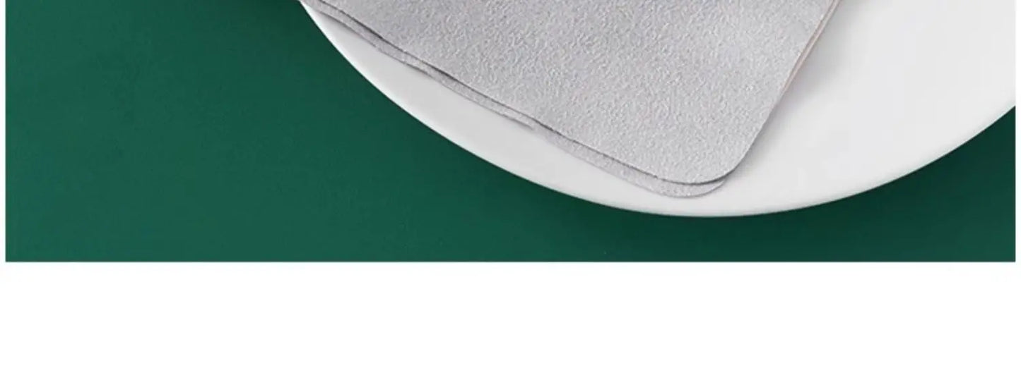 Microfiber suede material for eyeglass cloth.
