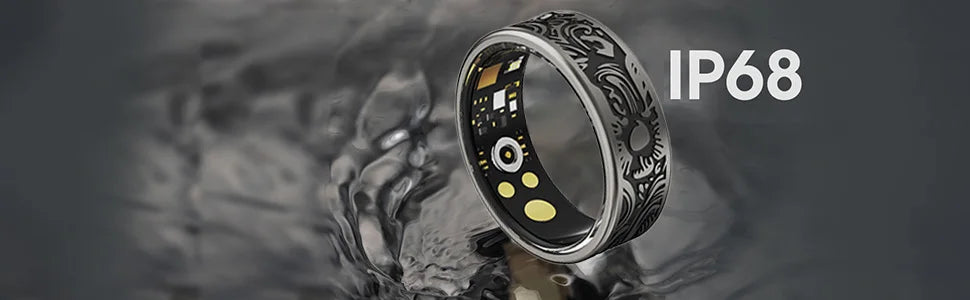 little meatball2025New Smart Ring Men's and Women's Heart Rate Oximetry Monitor IP68, Multi-Sport Mode for Android and i0s