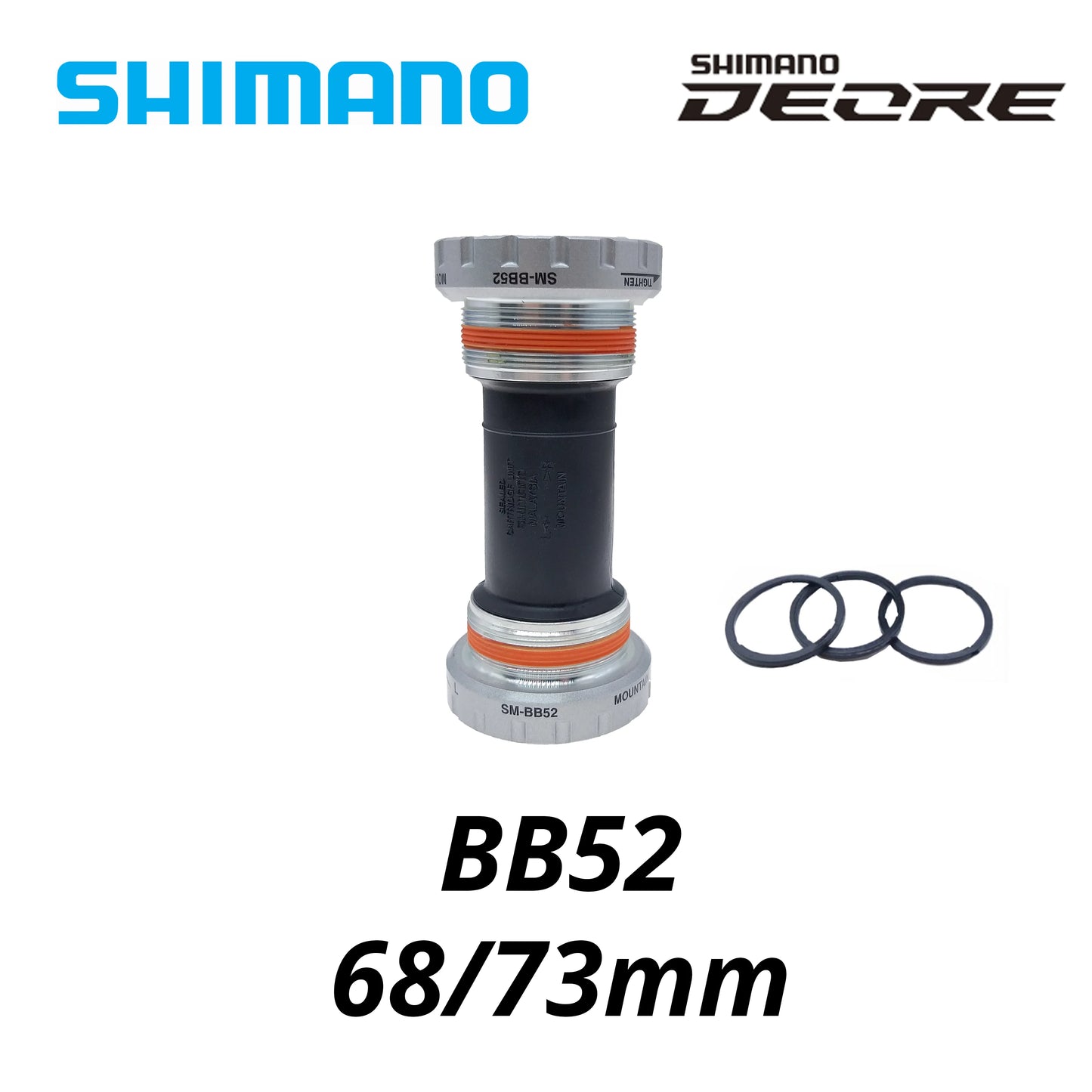 Shimano Deore SM-BB52 MT501 XT MT800 MT801 Hollowtech Mountain Bike Bottom Bracket 68 73 MM RS501 BBR60 BB71-41B for Road Bike