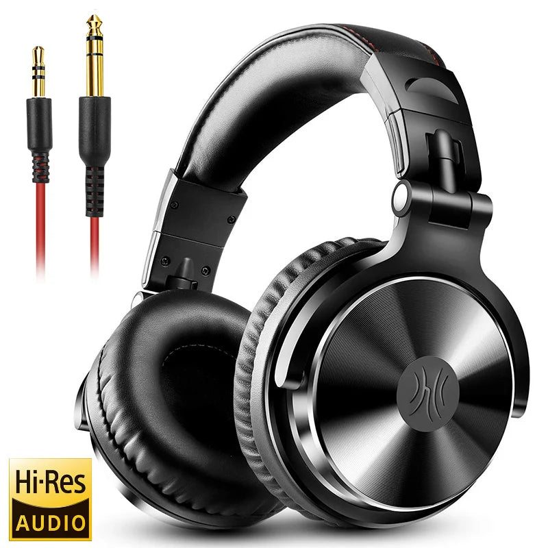 Oneodio Pro 10 Over Ear Headphones Hifi Studio DJ Headphone Wired Monitor Music Headset Earphone With Mic For Phone Computer PC