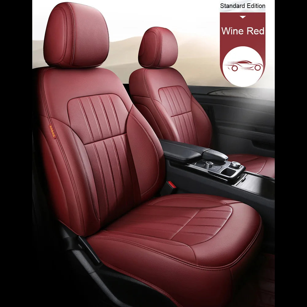 For Land Rover Range Rover Velar 2017 2018 2019 2020 Faux Leather Custom Car Seat Covers Full Set Interior Protector Accessories