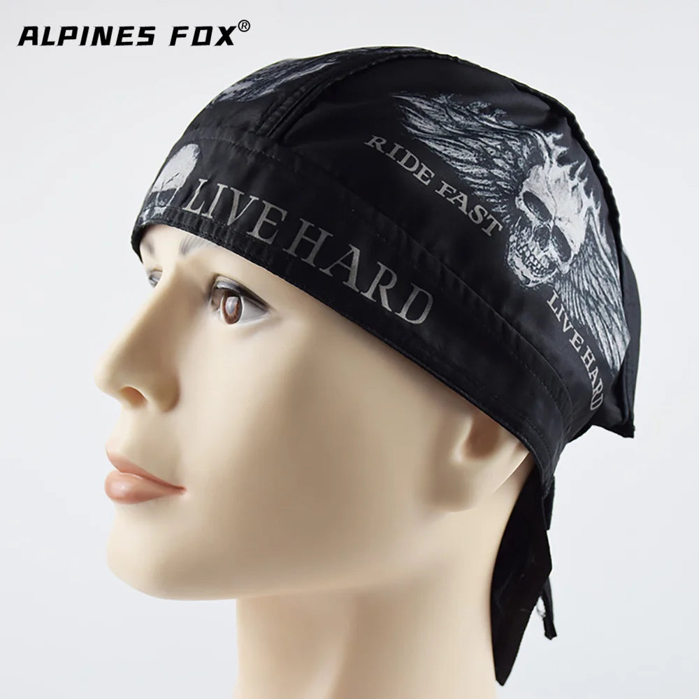 Motorcycle Face Mask Summer Running Cycling Hat Motorcycle Skull Caps Helmet Balaclava Headwrap Bandana Face Shield Headband