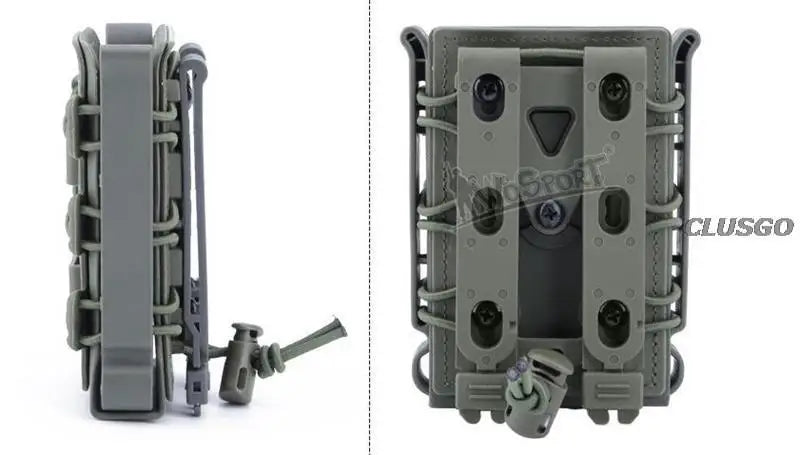 3Pcs Tactical Fast Mag TPR Flexible Molle Magazine Pouch Carrier for Ar15 M4 5.56/7.62 Mag Pouch Rifle Pistol Magazine Holder