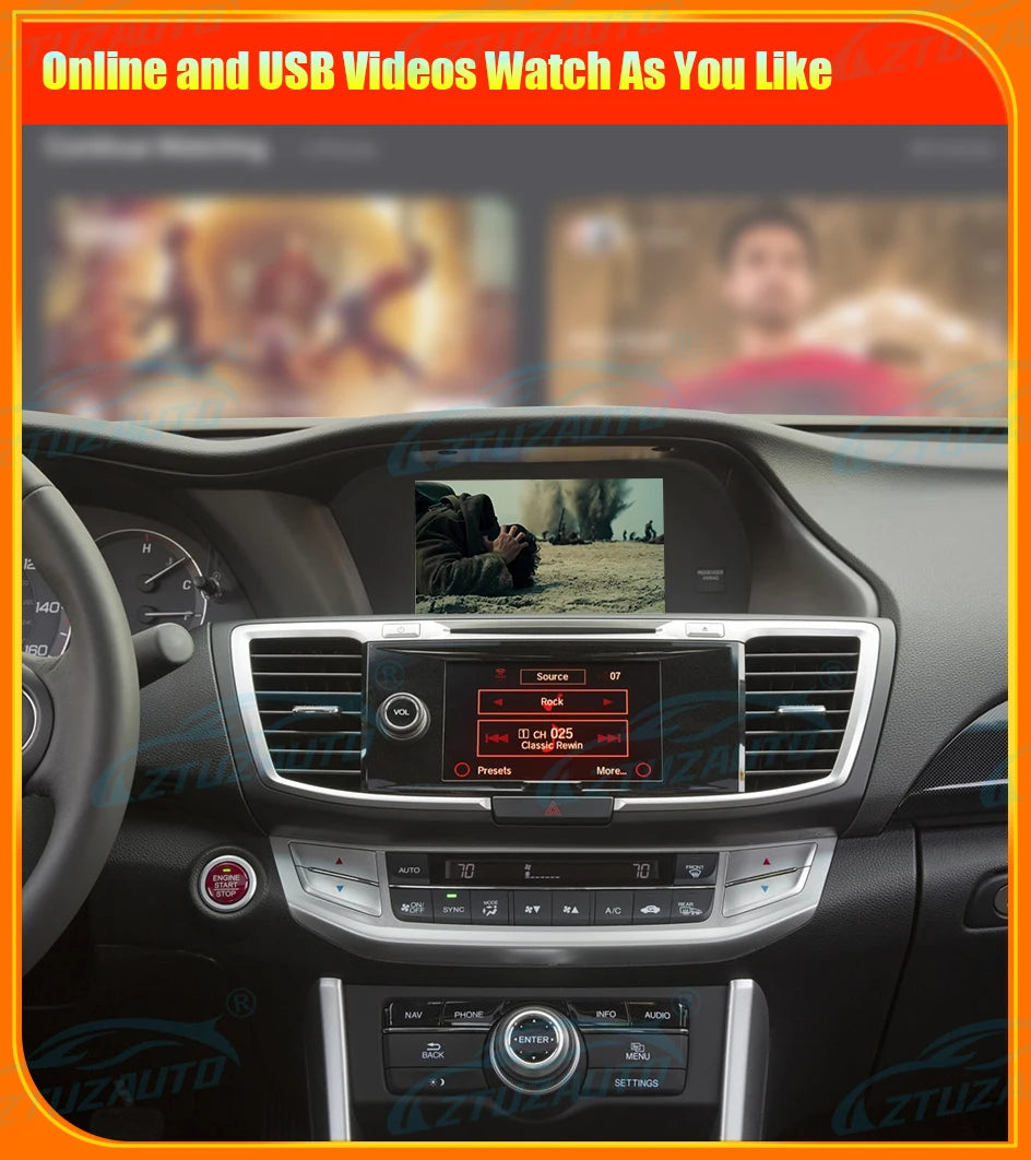 Wireless CarPlay Android Auto for Honda Accord /Odyssey Mirror Aftermarket CarPlay Upgrade Retrofit Multimedia Navigation