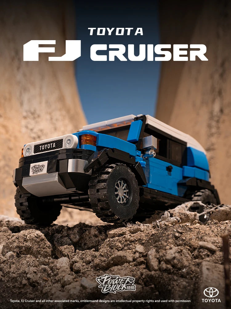 622PCS Toyota FJ40 Off Road Vehicle Building Blocks Retro Car Model Bricks Set With Display Box Desktop Ornaments Kids Toys Gift