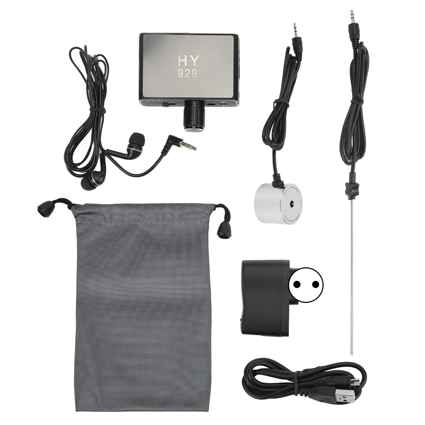 Underground Water Pipe Leakage Detector Enhanced High Strength Sound Intensifier AC100‑240V for Site Construction