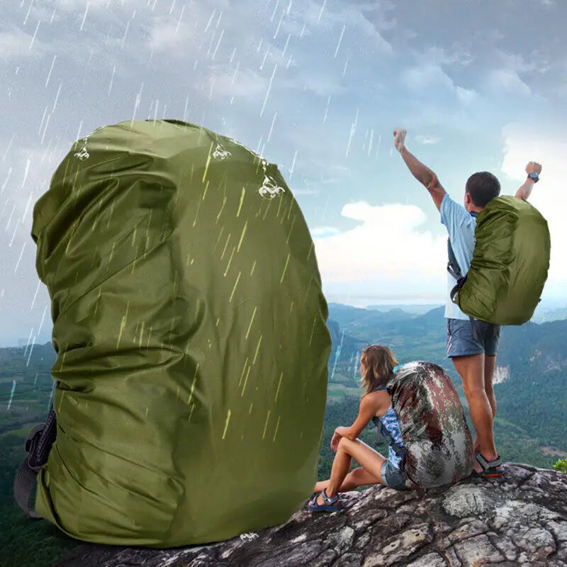 35-80L Outdoor Hiking Climbing Backpack Bag Waterproof Rain Cap Cover Case Folding Cycling Camping Drawstring Elastic Ultralight