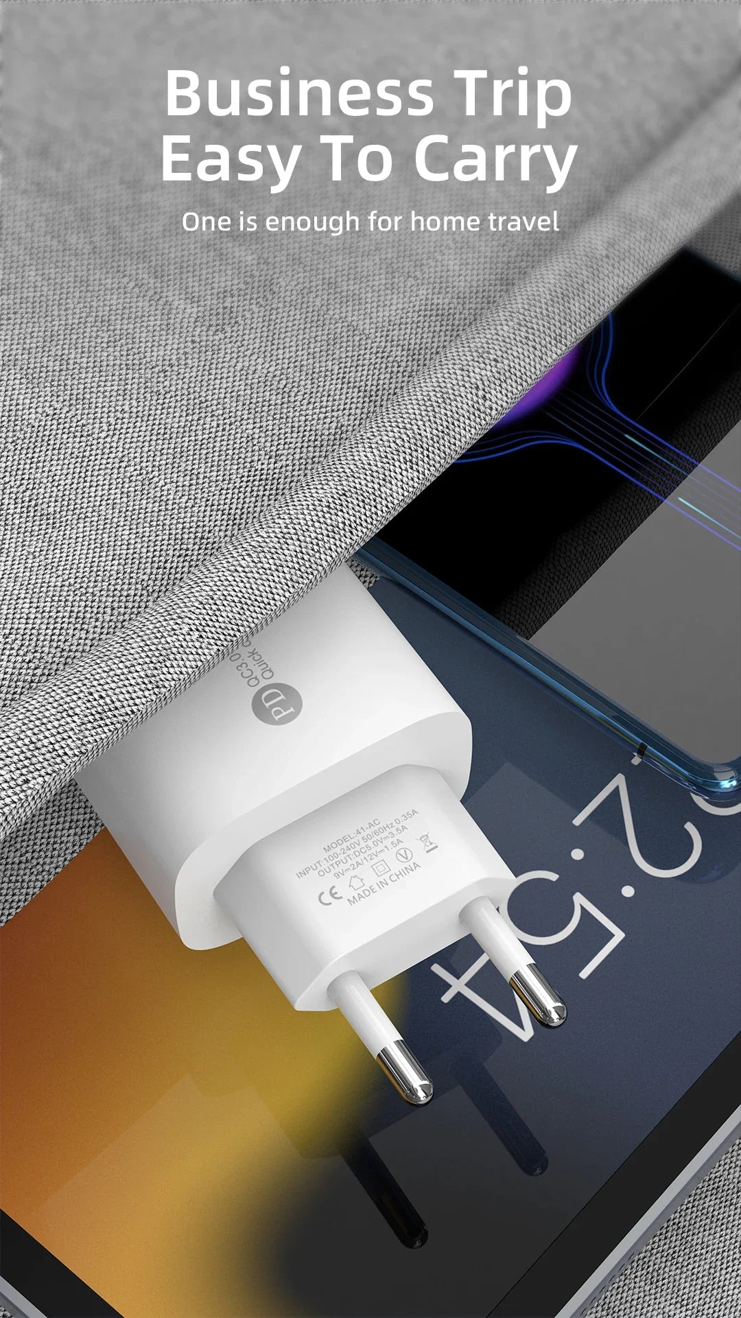 20W USB C Charger PD Fast Charging Quick Charge QC3.0 Type C Mobile Phone Wall Adapter for IPhone 15 Samsung Xiaomi USB Charger