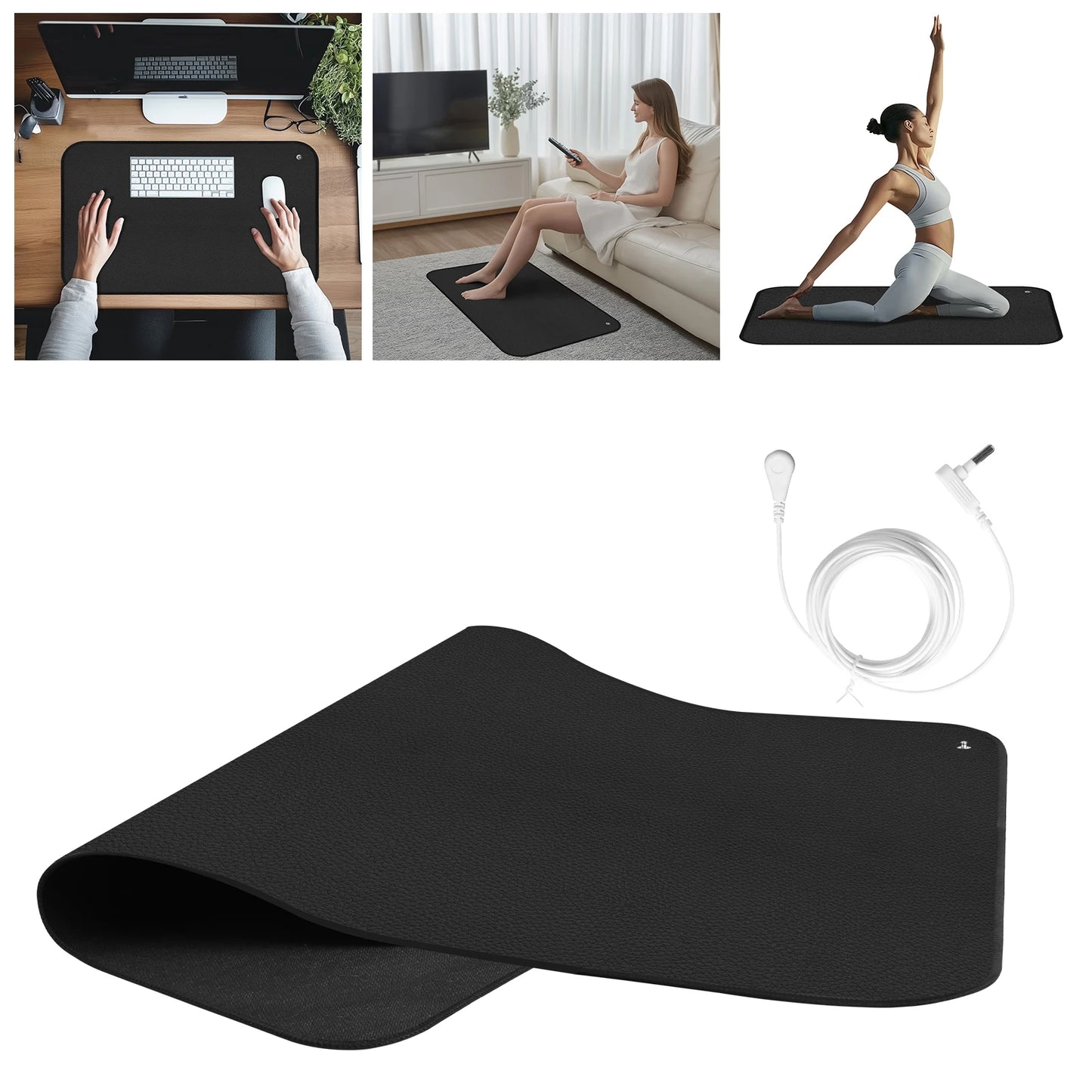 90x60cm/40x60CM Grounding Mat for Improving Sleep Pain Relief Health With Earth Connected Recovery Therapy Release Electrostatic