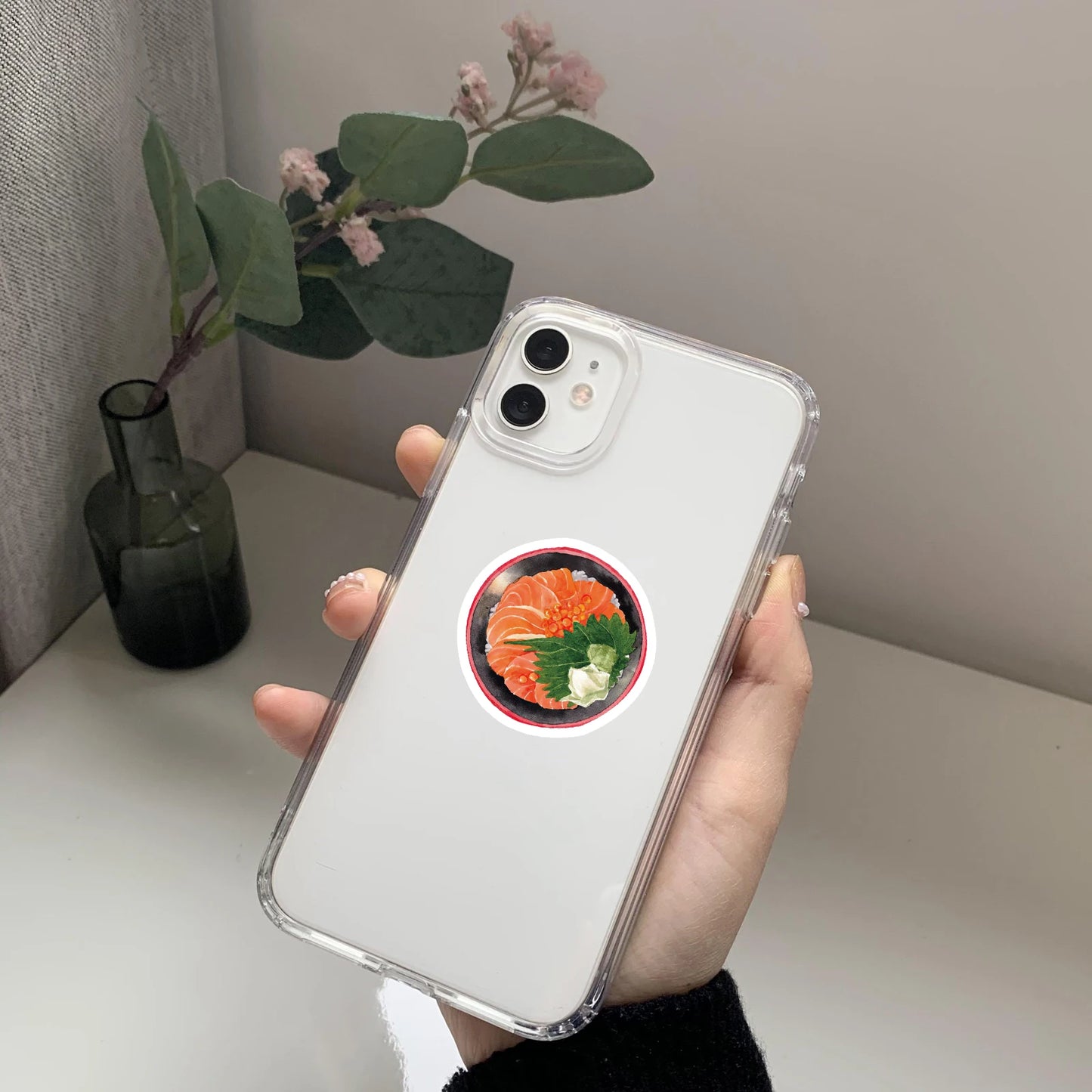64PCS Japanese Travel Retro Style Architecture Food Stickers Exquisite Handmade Material Phone Case Laptop Decoration