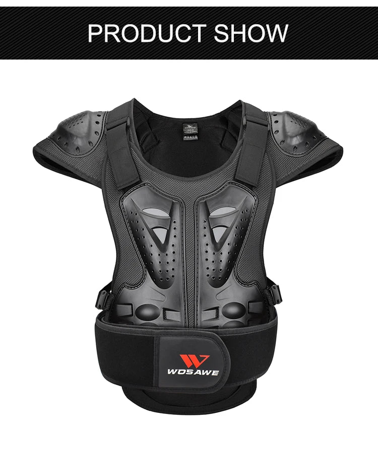 WOSAWE Back Protector Motorcycle Armor Adult Spine Chest Body Protection Skateboard MTB Motocross Racing Top Armor Vest Jacket