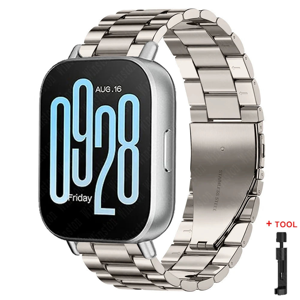 22mm Stainless Steel Strap for Redmi Watch 5 Active 5 Lite Metal Band for Xiaomi Redmi Watch 3 Active 3 Lite Bracelet Wristband