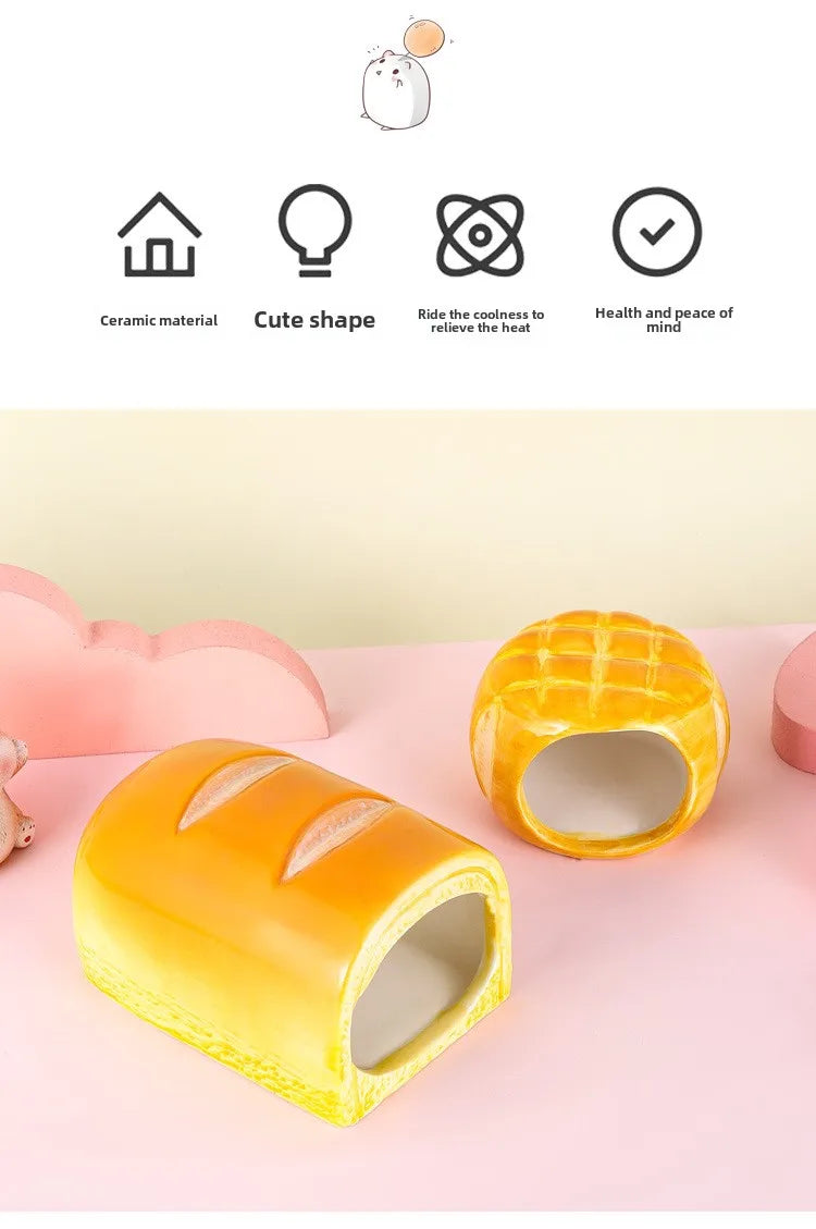 Ceramic Hamster House for Small Animals Outdoor Cave Small Animal Cool House