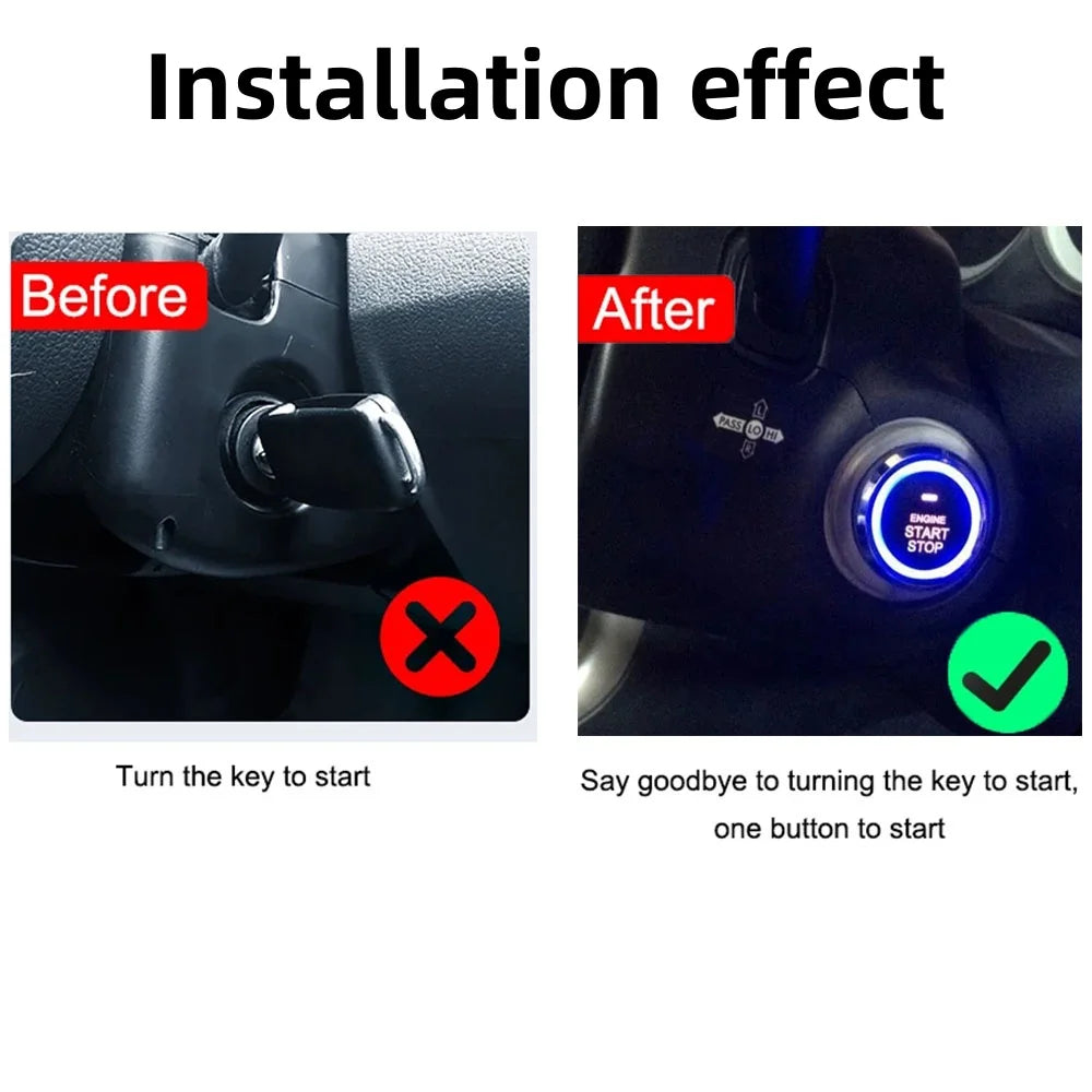 Car Alarm keyless entry start Systems Remote Central Door Lock Keyless System Auto Car SUV Anti-theft Tunning parts PKE