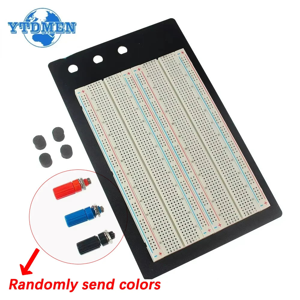 1/2PCS ZY-204 Breadboard 1600pts Protoboard 4 Bus Test Circuit Board Connection Point 1660 Bread Board