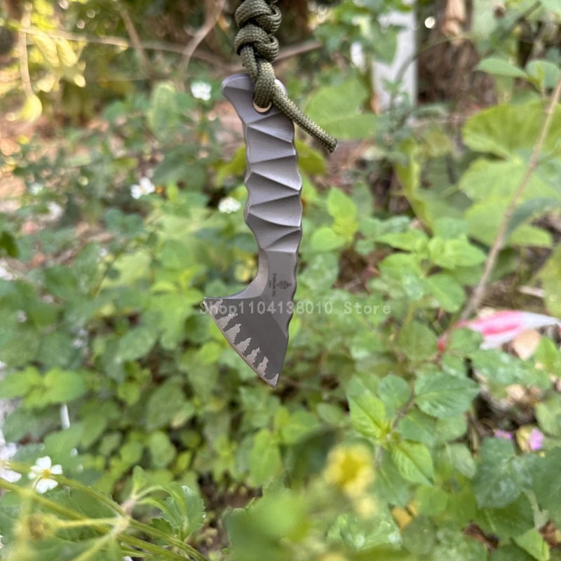 Small Axe (2nd Generation) D2 Steel Outdoor Camping Portable EDC Survival Pocket Knife Practical Cutting Knife Men's Gift