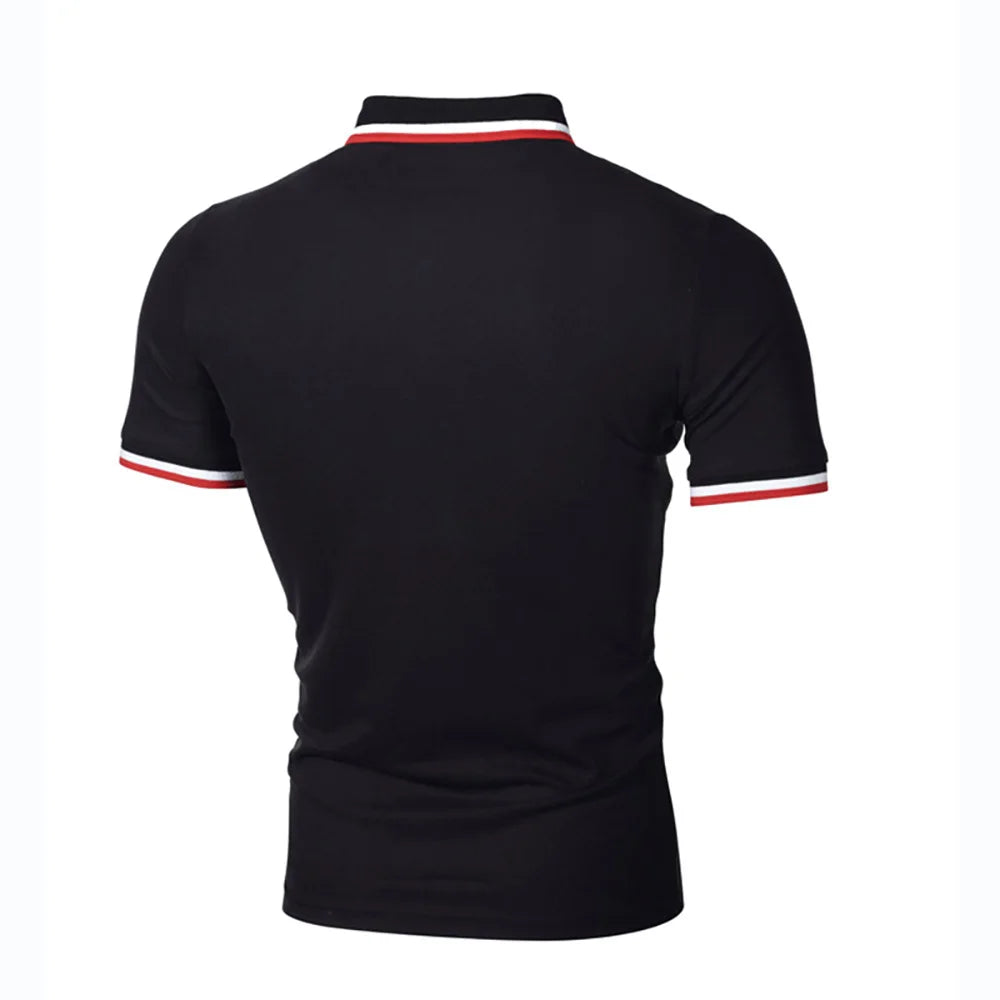 Summer Polos T-shirts Mens Breathable Sport Hiking Shirts Casual Golf Polos T-Shirt Short Sleeve Tops With Pocket Men's Clothing