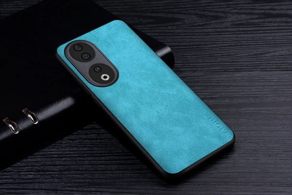 Premium PU Leathe Phone Case for Honor 90 70 50 20 10 Pro Lite Scratch-Resistant Solid Color Protective Cover