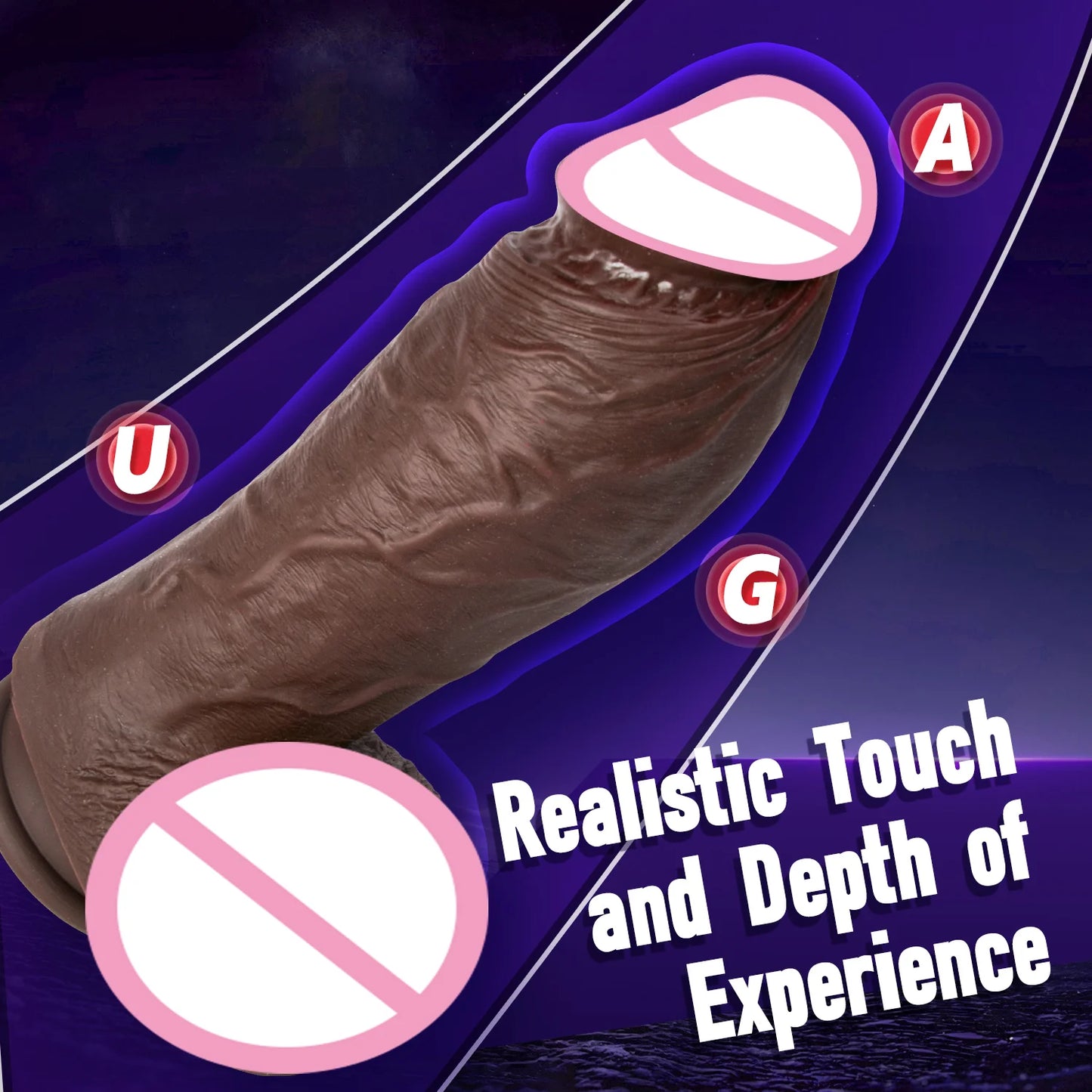 Huge Thick Dildo Realistic Silicone Strong Suction Cup for Hands-Free Anal Play G-spot Giant Dildos Anal Sex Toys for Women Men