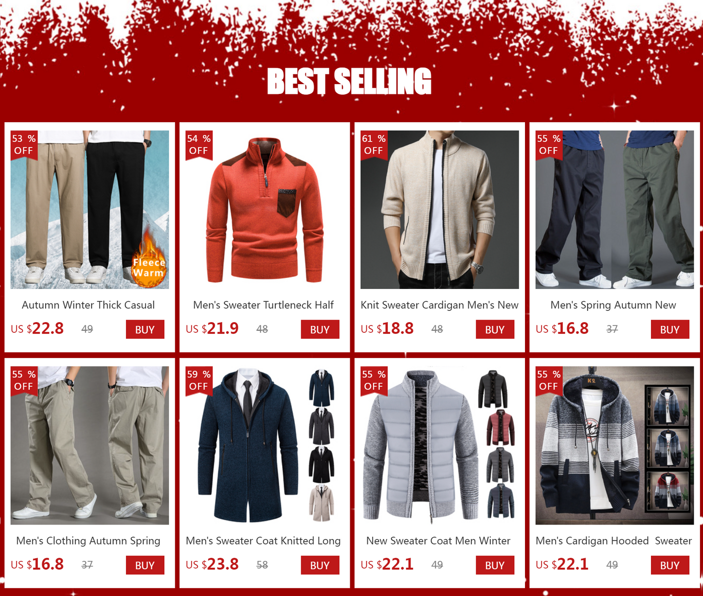 Sweater Men Knitted Round Neck Pullovers Fleece Thick Warm Winter Knitwear Y2K Fashion Jumpers Men's Clothes