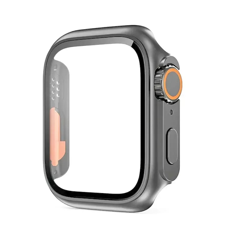 Glass+Case for Apple Watch 46mm 44mm 45mm 41mm 40mm 38mm 42mm Screen Protector Change Ultra Bumper iWatch Series 10 9 8 7 SE 6 5