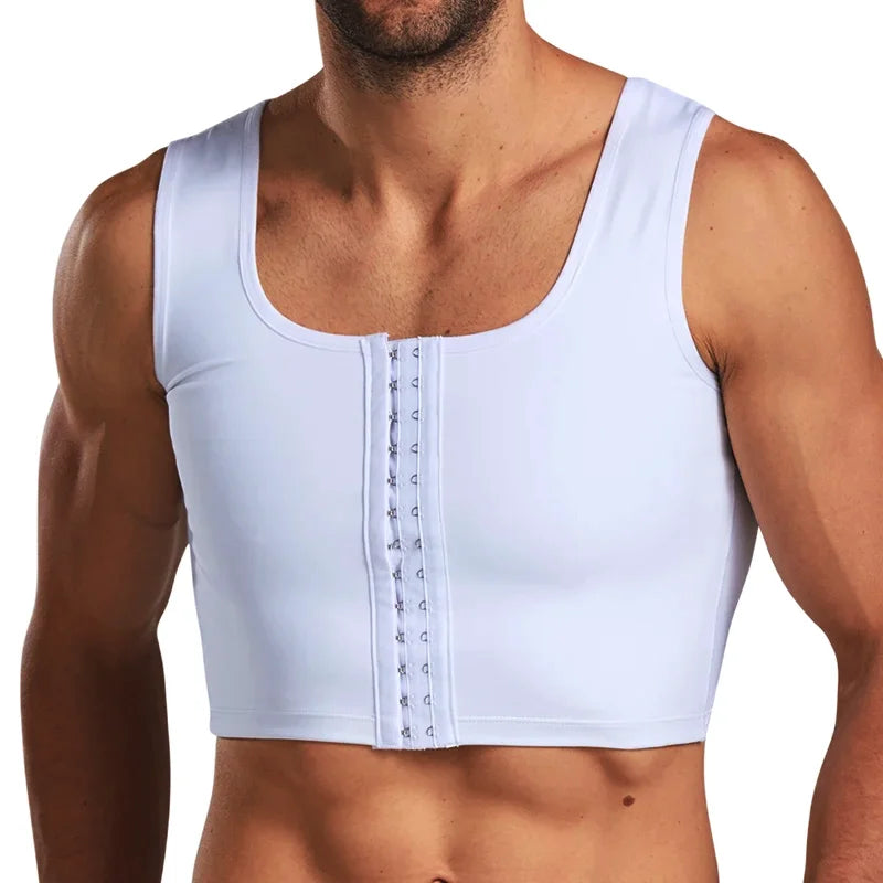 Men's Chest Vest Sweat Chest Bandage Tight-fitting Underwear Body Shaper Corset Support Belt Chest Compression Correct Posture