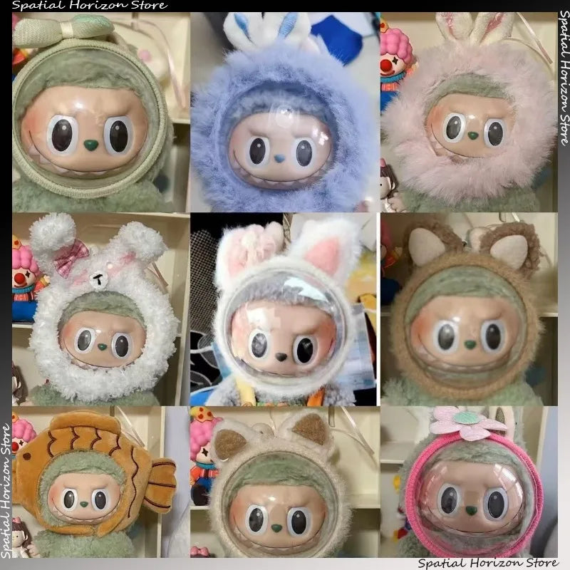 Transparent Face Mask for Mini Plush Doll Labubu Idol Kpop Doll Vinyl Toy Face Shield Doll Accessories Keep Doll Face Clean