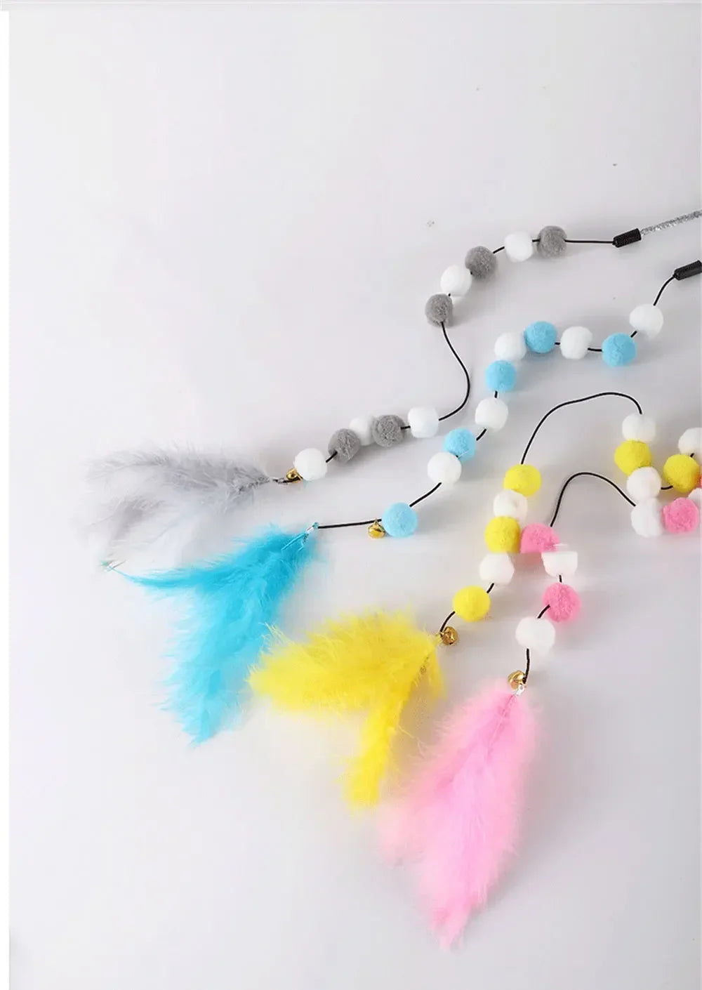 Kitten Cat Teaser Interactive Toy Rod With Bell And Feather Toys For Cats Teaser Interactive Toy Rod Pet Cats Toys Stick