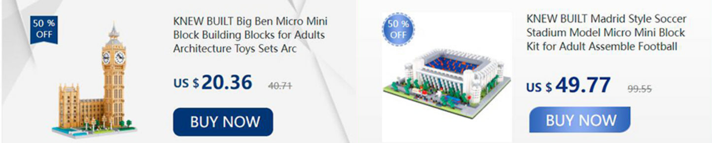 KNEW BUILT Gift Pink Castle Model Kits Toys Microblock Building Blocks for Adults Princess Kids Castles Architecture Set Bricks