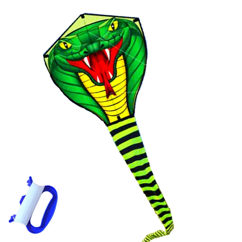 Strong Snake With Long Colorful Tail!Huge Beginner Snake Kites for Kids And Adults  Come With String And Handle