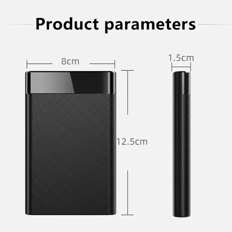 2.5 Inch External Hard Drive Enclosure USB 3.0 2.0 Hard Disk Case 6TB Supports 7mm 9.5mm SATA SSD HDD For Laptop PC Mobile