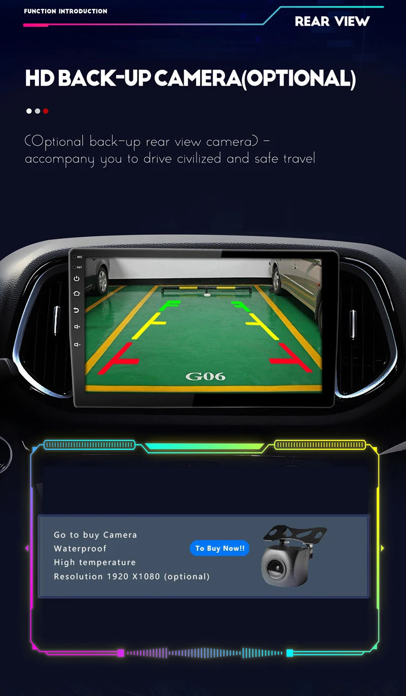 9/10 inch 2ID Universal Car Radio CarPlay Android 12 Auto radio  WIFI GPS Bluetooth Audio Multimedia Video Player For HYUNDA KIA