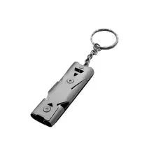 Survival Whistle Keychain–High Decibel,Emergency Whistle for Outdoor,Camping&Hiking–Double Tube Design,Loud Safety AlarmPortable