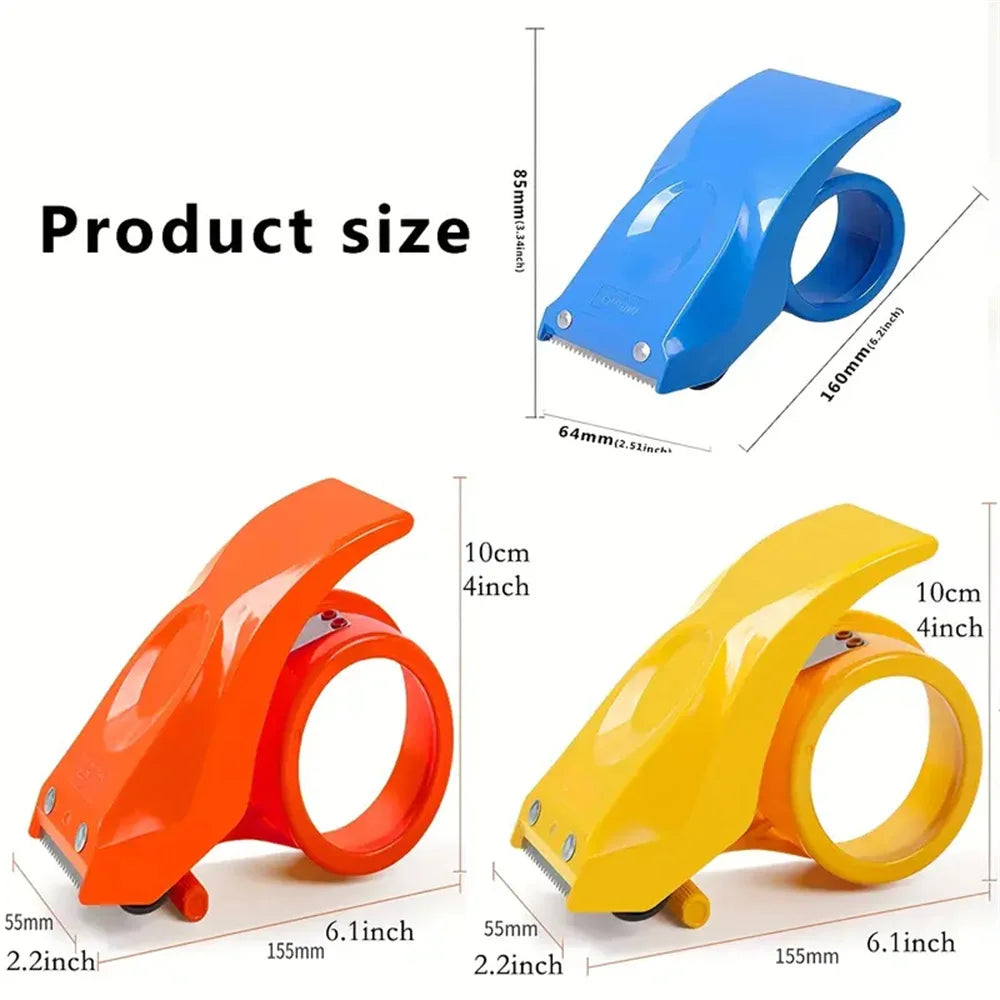 Multi-Color Tape Dispenser: Heavy-Duty, Ergonomic with Precision Blade, Ideal for Office & Commercial Use, No Assembly Needed