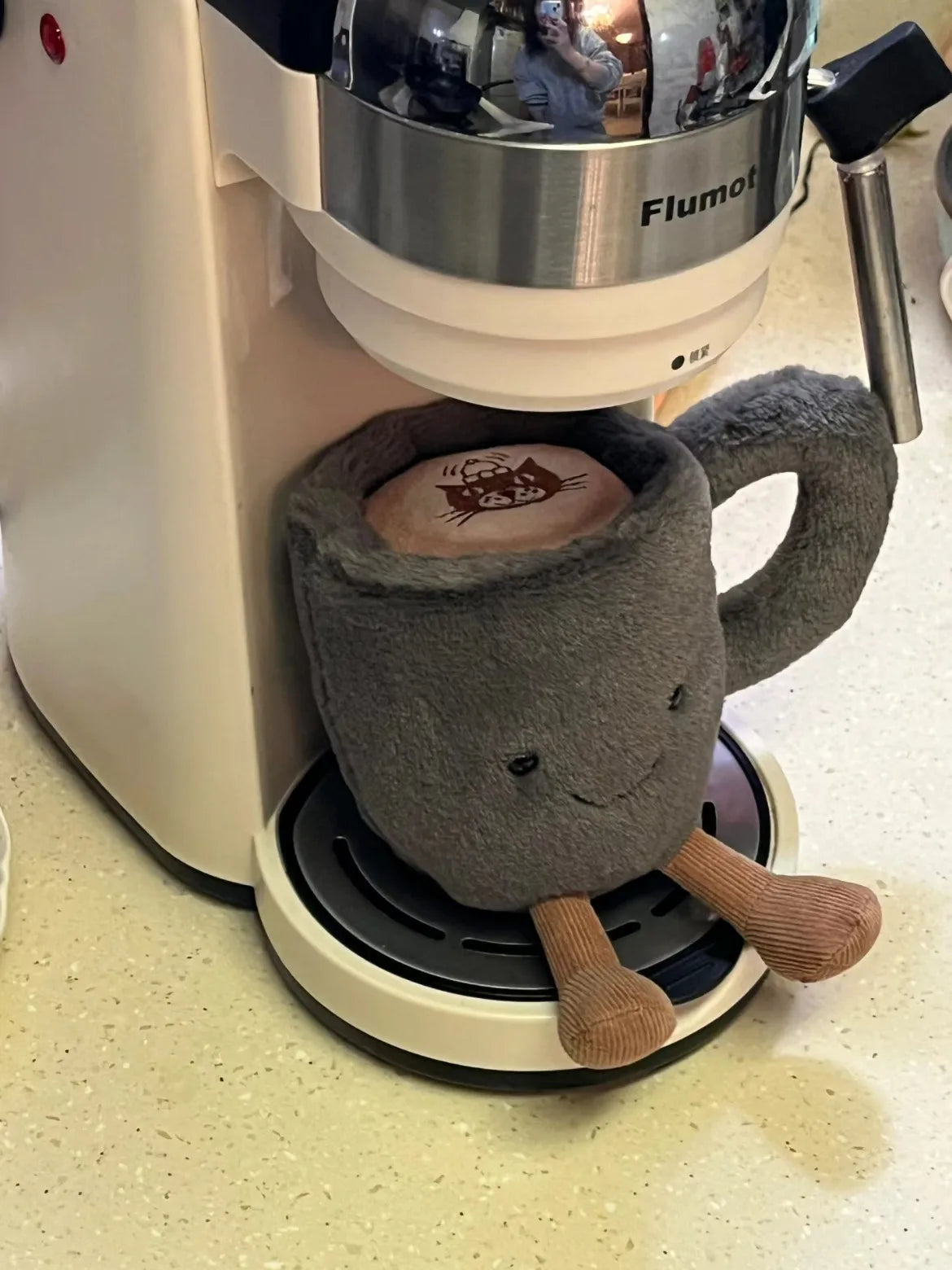 Jelly Cat Plush Fun Coffee Cup Cute Plush Toy Soothing Sleep Plush Doll Trendy Gift Plush Doll Cute Backpack Plush Pendant