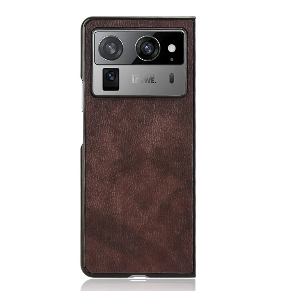 For Tecno Phantom V Fold 2 Case Luxury Leather Skin Texture Ultra Thin Slim Back Cover For Tecno Phantom V Fold2 Phone Cases