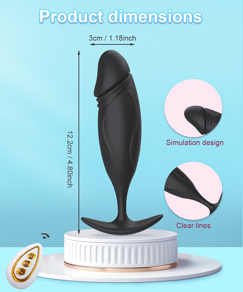 Anal Plug Vibrator For Men Women Butt Plug Men Prostate Massager Female Buttplug Remote Control Adult Sex Toys for Women Men Gay
