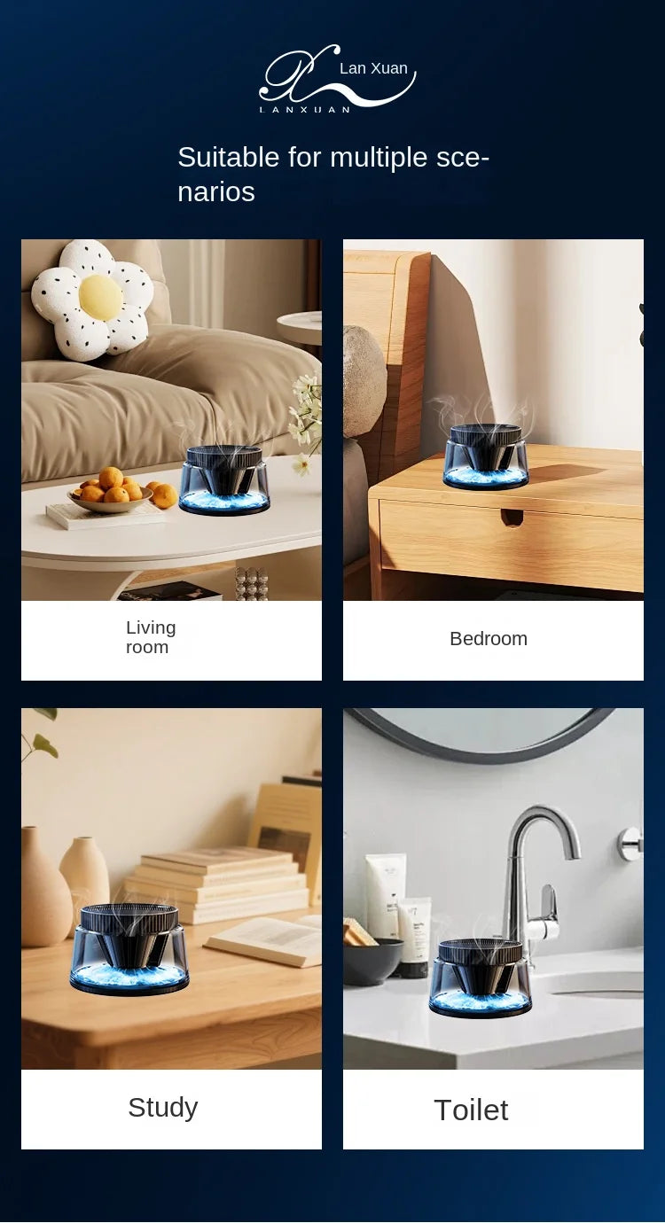 New High-end Cloud Car Solar Aromatherapy Light Luxury New Lasting Fragrance Men's Car Perfume Fog