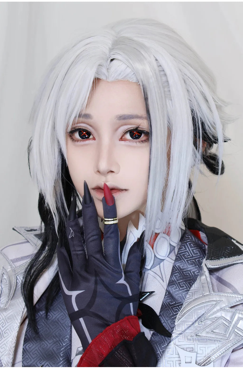 1pair Genshin Arlecchino Cosplay Color Contact Lenses Halloween Scary lens Softlens