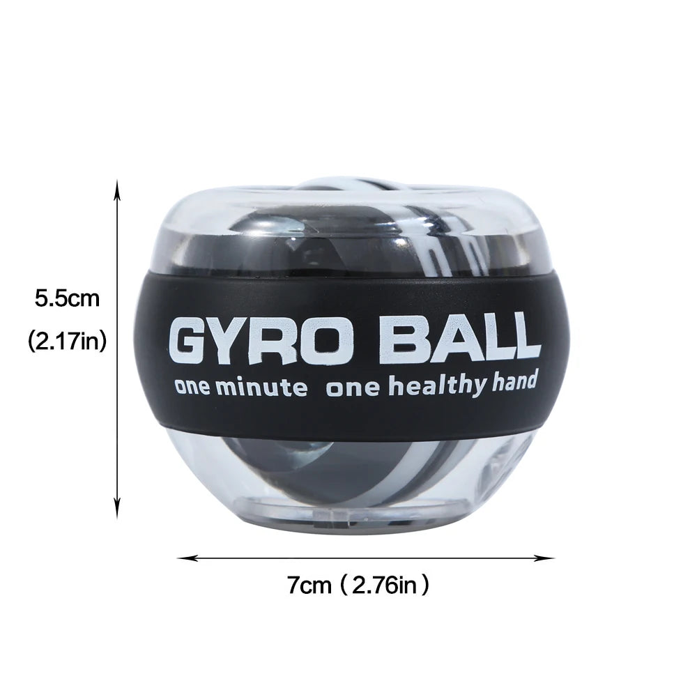 Self starting wrist gyro ball power trainer wrist strengthening device forearm exercise device strengthens arm finger muscles