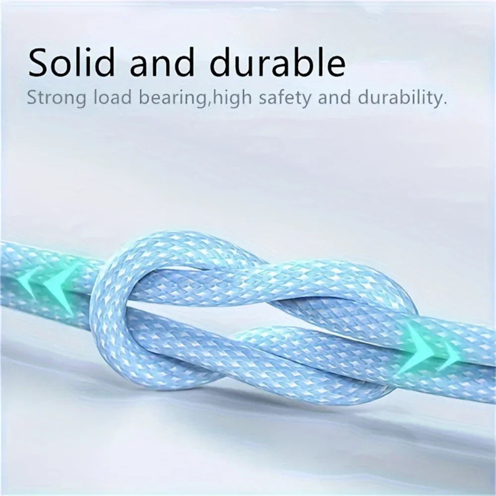 USB C to Type C Cable PD 65W Fast Charging Nylon Braided Data Cord For iPhone 16 15 Pro Samsung Type C Quick Charge Phone Cable