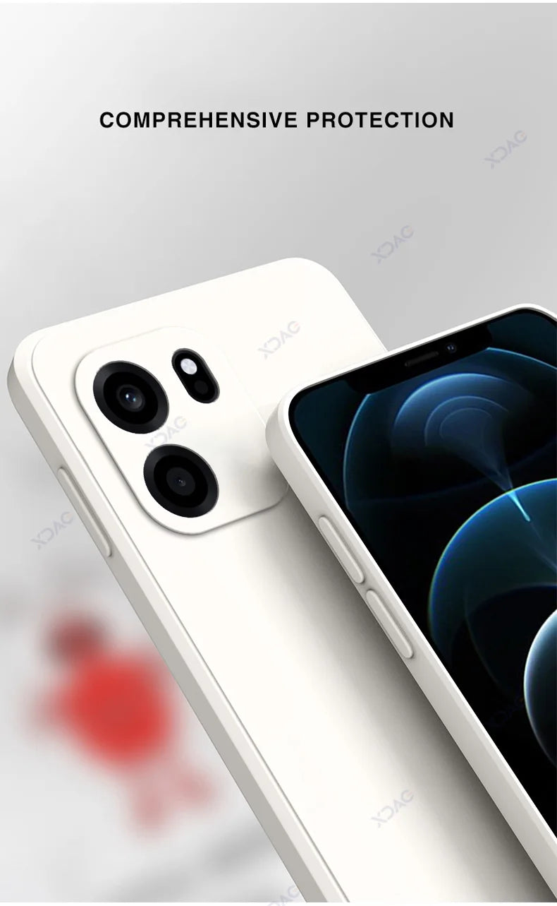 Luxury Dual Liner Phone Cases for OnePlus Turbo 6V Nord CE6 Shockproof Covers Turbo6V NordCE6 CE 6 Square Liquid Silicone Coque