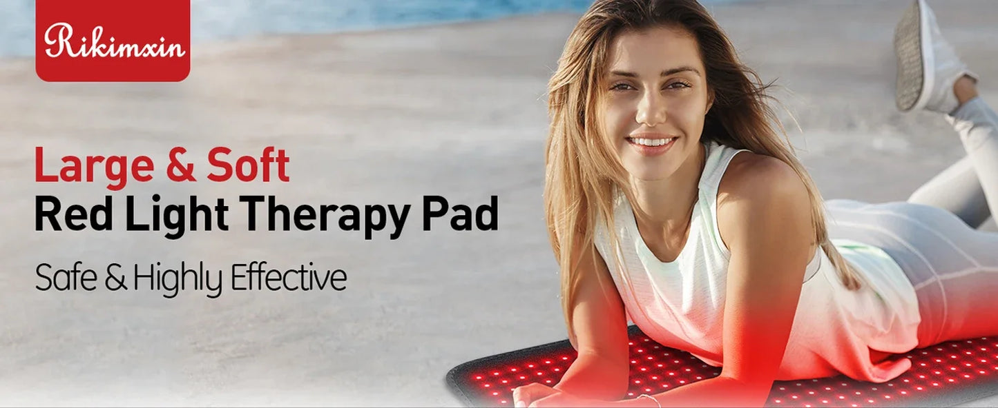 Updated Red Light Therapy Heating Pad Waist Back Shoulder Muscle Pain Relief Relax Infrared Light For Body Device Cushion 850nm