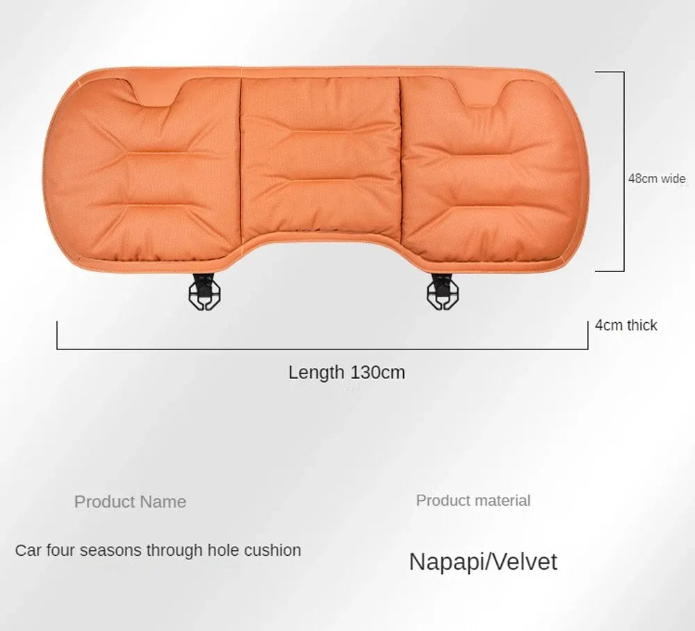 Car Seat Cushion Premium Comfortable Leather Car Seat Cushion Thickened Non-slip Single Piece Front and Rear Seat Cushion