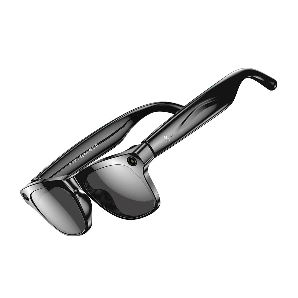 1080P HD AI Smart Glasses Chat GPT 100MP Camera Sunglasses Bluetooth Call 260Mah Battery Voice Assistant Control Smart Glasses