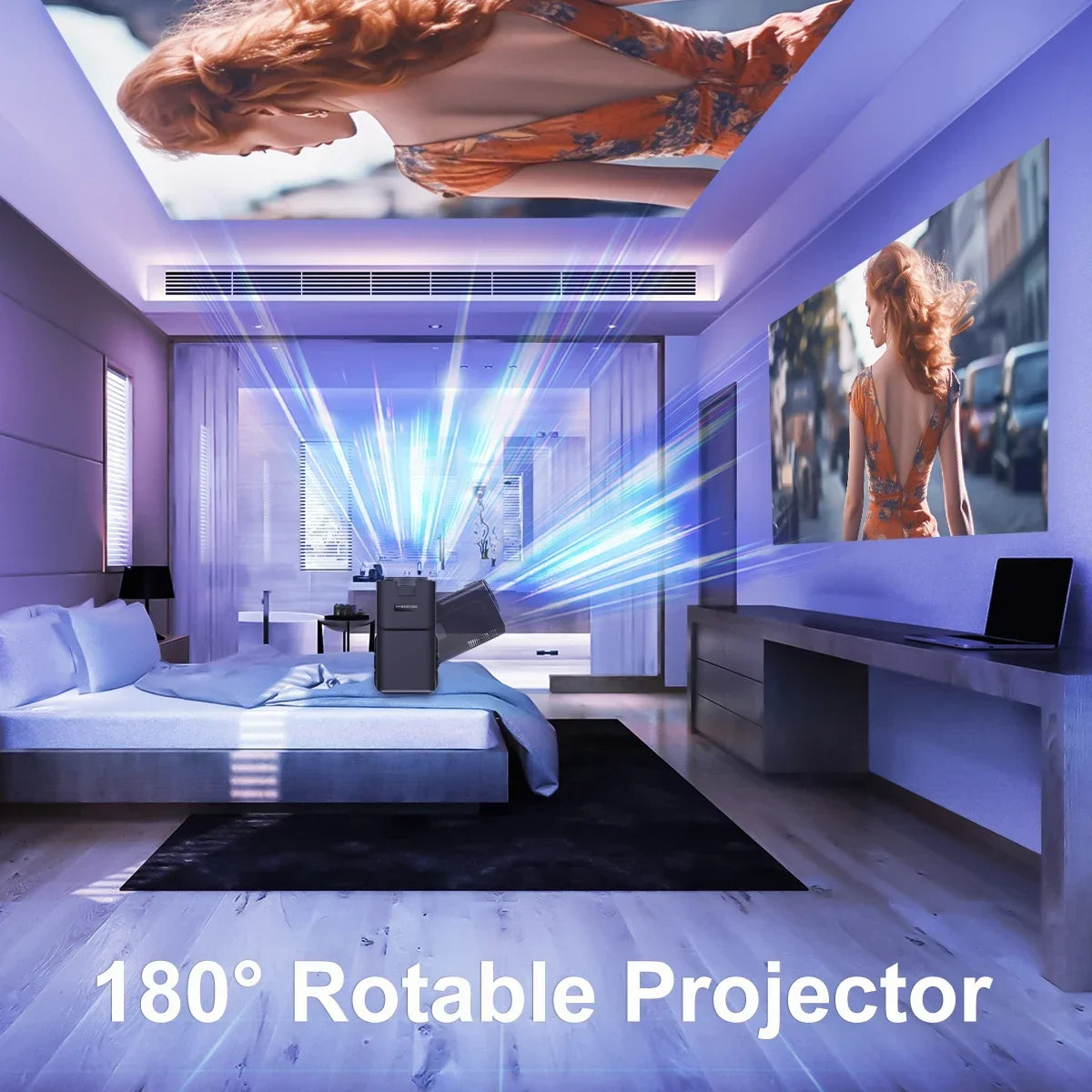 Magcubic 4K Android 11 Projector Native 1080P 390ANSI 320HY Dual Wifi6 BT5.0 1920*1080P Cinema portable Projetor upgrated