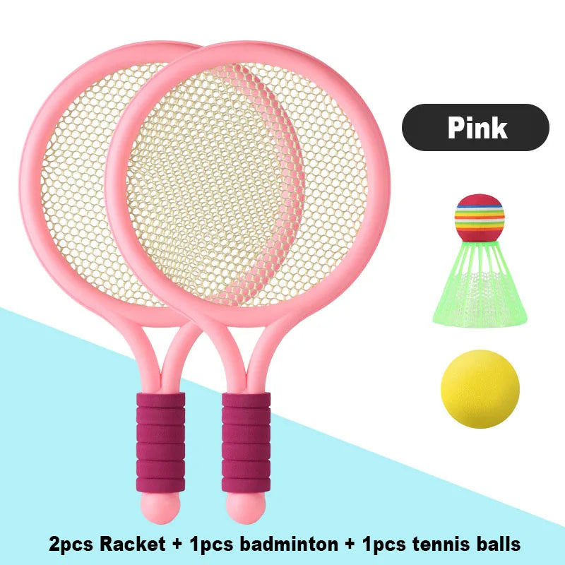 Racket Tennis for Children Outdoor Sports Badminton Racket Kindergarten Toy Set for 3-12years Old Badminton Sets